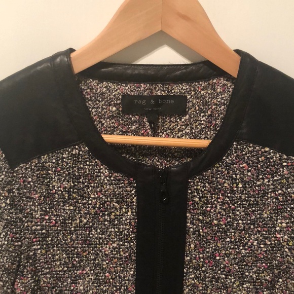 Rag & Bone Jacket with genuine leather trim - Picture 4 of 6